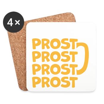 Prost - Untersetzer (4er-Set) - Weiß - Vorne