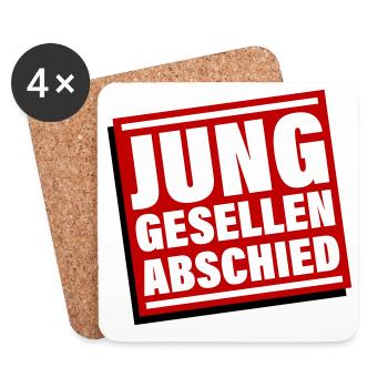 Bachelor party Jga bachelor - Coasters (set of 4) - white - Front