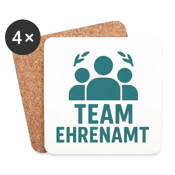 Team Volunteering Motivational Design - Coasters (set of 4) - white - Front