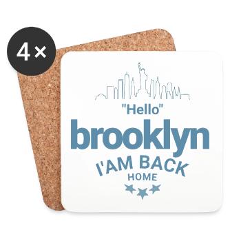 Design Brooklyn Heimkehr - Untersetzer (4er-Set) - Weiß - Vorne