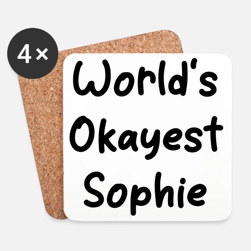 World's okayest Sophie - Untersetzer (4er-Set) - Weiß