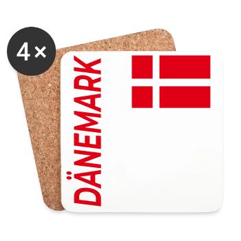 Copenhague - Dessous de verre (lot de 4) - blanc - Devant