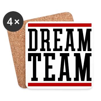 Dream Team - Coasters (set of 4) - white - Front