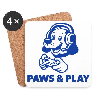 Retro Gaming Hamster Design - Coasters (set of 4) - white - Front