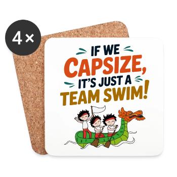  Synchronized Paddling Team  - Coasters (set of 4) - white - Front