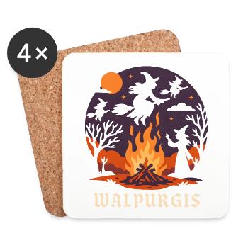 Walpurgis - Untersetzer (4er-Set) - Weiß - Vorne