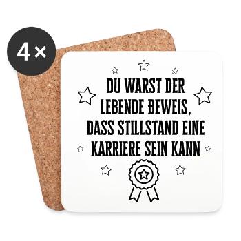Farewell Colleague Gift Office - Coasters (set of 4) - white - Front