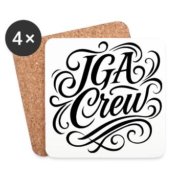 Bachelor Party Crew - Coasters (set of 4) - white - Front