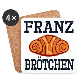 HAMBURG FRANZBRÖTCHEN BACKEN - Untersetzer (4er-Set) - Weiß - Vorne