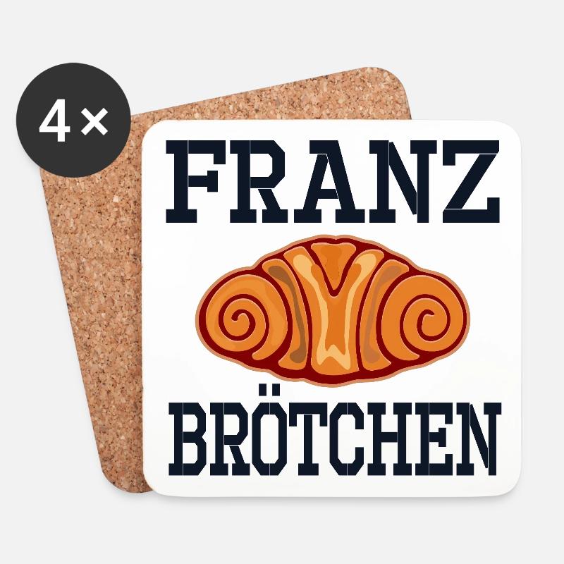 HAMBURG FRANZBRÖTCHEN BACKEN - Untersetzer (4er-Set) - Weiß