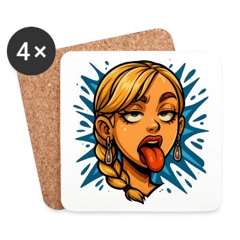 grimace - Coasters (set of 4) - white - Front