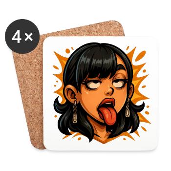 grimace - Coasters (set of 4) - white - Front