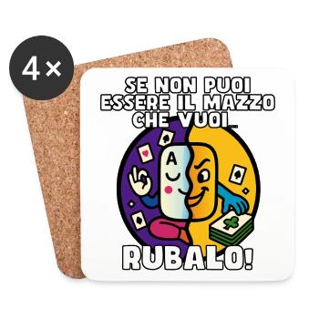 Rubamazzetto philosophique - Dessous de verre (lot de 4) - blanc - Devant