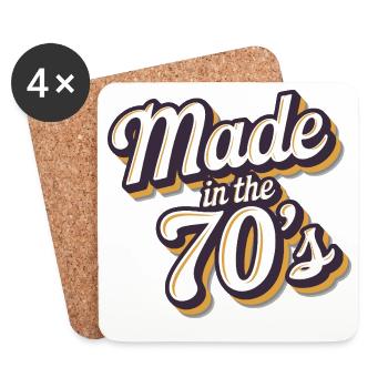 Made In The 70's Retro Stylish Era - Coasters (set of 4) - white - Front