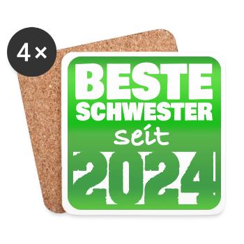 Frères et sœurs 2024 - Dessous de verre (lot de 4) - blanc - Devant