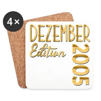 21st Birthday Birthday 2005 December - Coasters (set of 4) - white - Front
