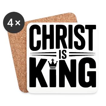 Christ is King - Coasters (set of 4) - white - Front