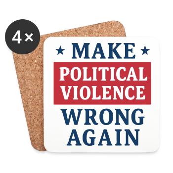 Getting political violence wrong again - Coasters (set of 4) - white - Front