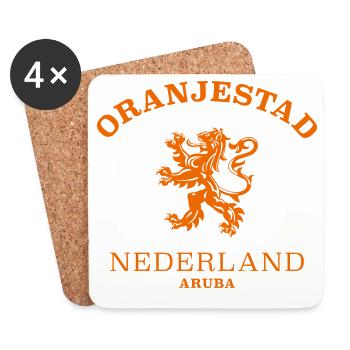 Oranjestadt Nederland Netherlands - Untersetzer (4er-Set) - Weiß - Vorne