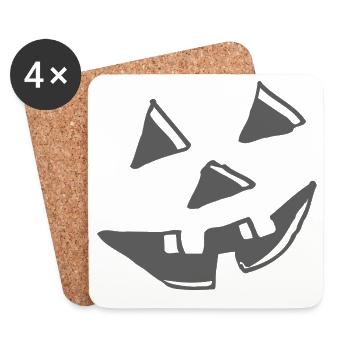 Halloween - Untersetzer (4er-Set) - Weiß - Vorne