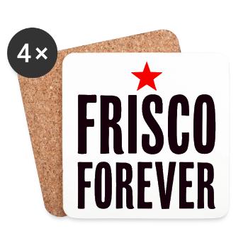 Frisco Forever San Francisco City Love - Dessous de verre (lot de 4) - blanc - Devant