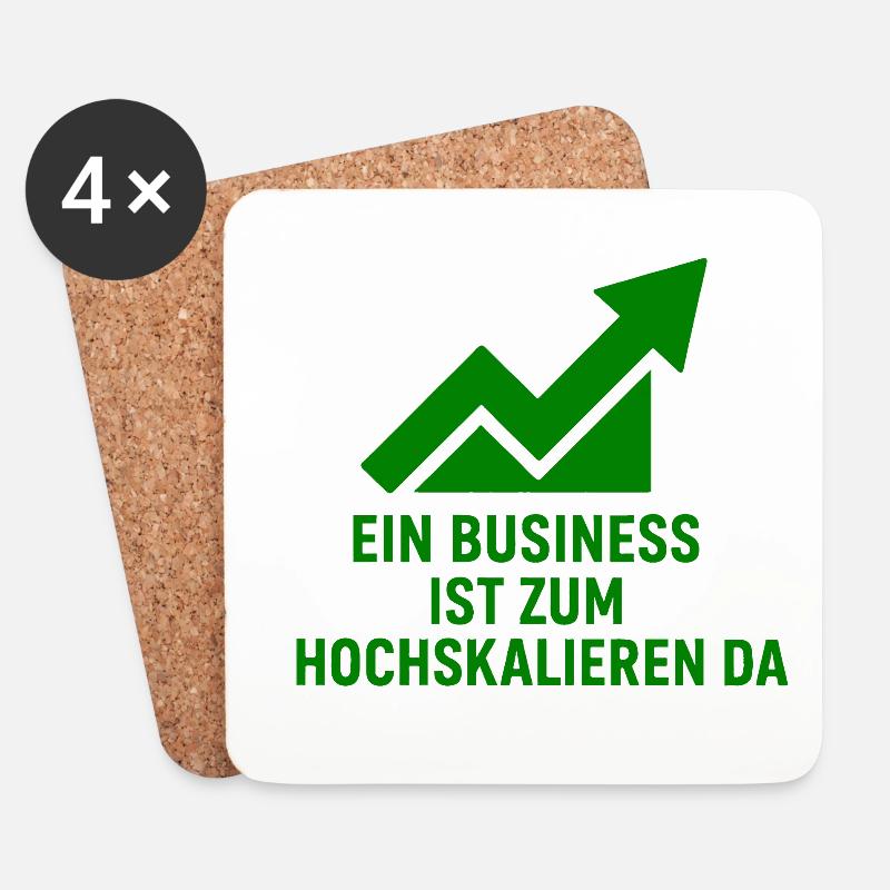 Onlinebusiness Motivation - Untersetzer (4er-Set) - Weiß