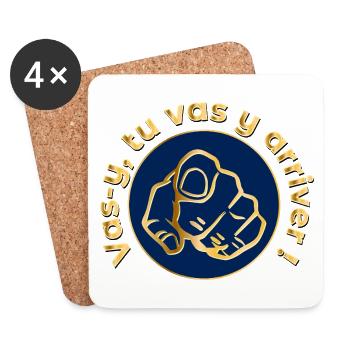 Go Motivation - Coasters (set of 4) - white - Front