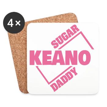 Keano - Dessous de verre (lot de 4) - blanc - Devant