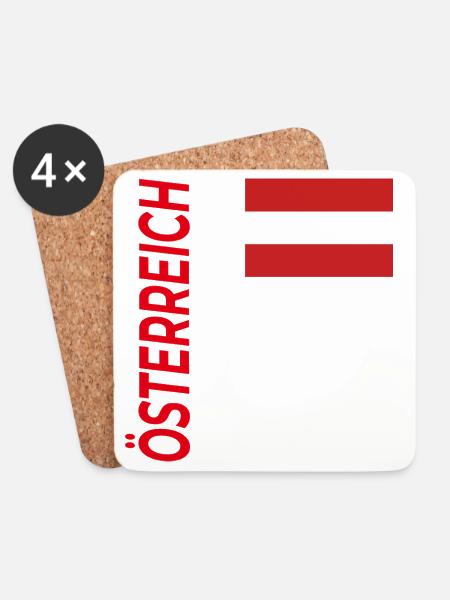 Sölden - Untersetzer (4er-Set) - Weiß