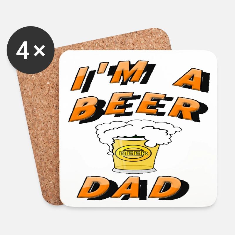 Beer - Coasters (set of 4) - white