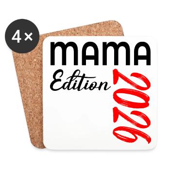 MAMA 2026 - ANNOUNCING PREGNANCY BABY - Coasters (set of 4) - white - Front