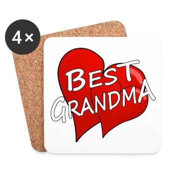 best Grandma - Coasters (set of 4) - white - Front