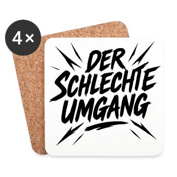 The Bad Handling - Funny Statement - Coasters (set of 4) - white - Front