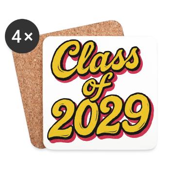 Klasse von 2029 Retro-Skript - Untersetzer (4er-Set) - Weiß - Vorne