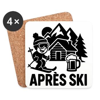 Après Ski Outfit - Coasters (set of 4) - white - Front