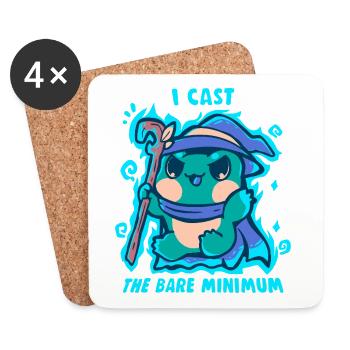 The Bare Minimum Spell - Coasters (set of 4) - white - Front