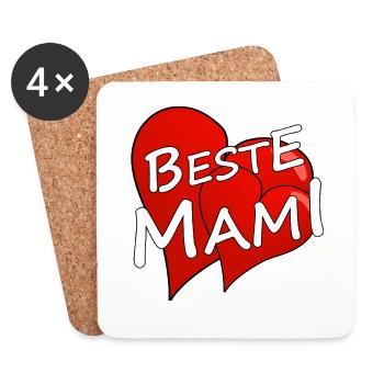Best Mommy - Coasters (set of 4) - white - Front