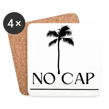 No Cap Design - Untersetzer (4er-Set) - Weiß - Vorne