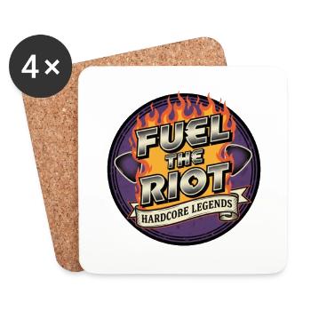 Fuel the Riot Hardcore Legends - Untersetzer (4er-Set) - Weiß - Vorne