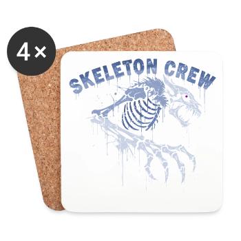 Skeleton Werewolf Graffiti - Coasters (set of 4) - white - Front