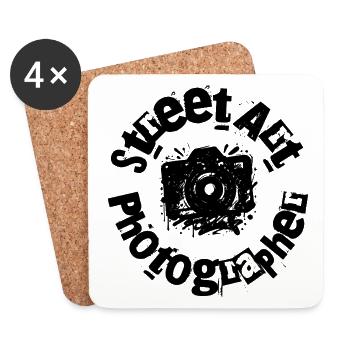 Street Art Photographer - Dessous de verre (lot de 4) - blanc - Devant