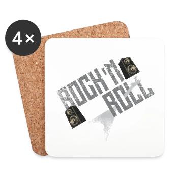 Rock It Folk Fusion - Coasters (set of 4) - white - Front
