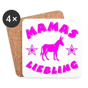 donkey - Coasters (set of 4) - white - Front