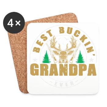 Hunter Gifts Hunting Hunting Hunter Exam - Coasters (set of 4) - white - Front