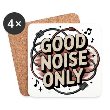 Retro Grunge – Good Noise Only - Untersetzer (4er-Set) - Weiß - Vorne
