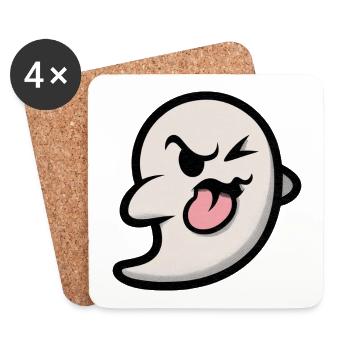 Ghost Grimace - Coasters (set of 4) - white - Front