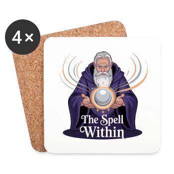 Magician Wizard - Coasters (set of 4) - white - Front
