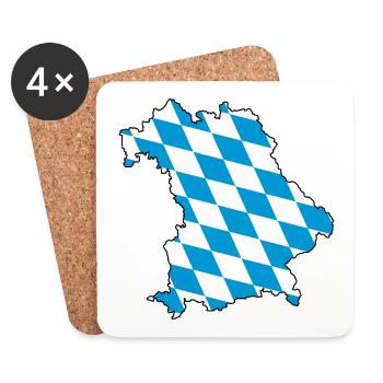 BAVARIA - Coasters (set of 4) - white - Front
