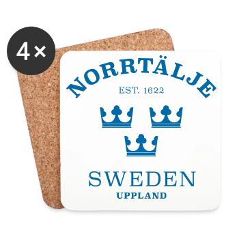 Norrtälje Sweden Schweden - Untersetzer (4er-Set) - Weiß - Vorne