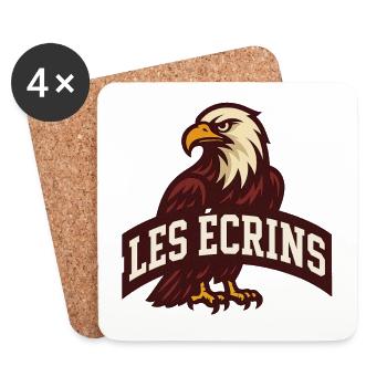 Adler-Emblem Les Ecrins - Untersetzer (4er-Set) - Weiß - Vorne